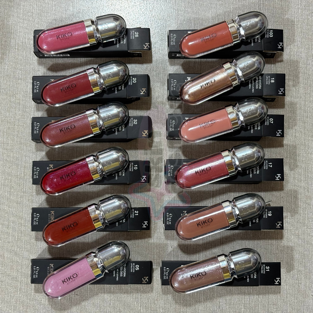 KIKO MILANO 3D. LIP GLOSSES (ALL SHADES AVAILABLE).
