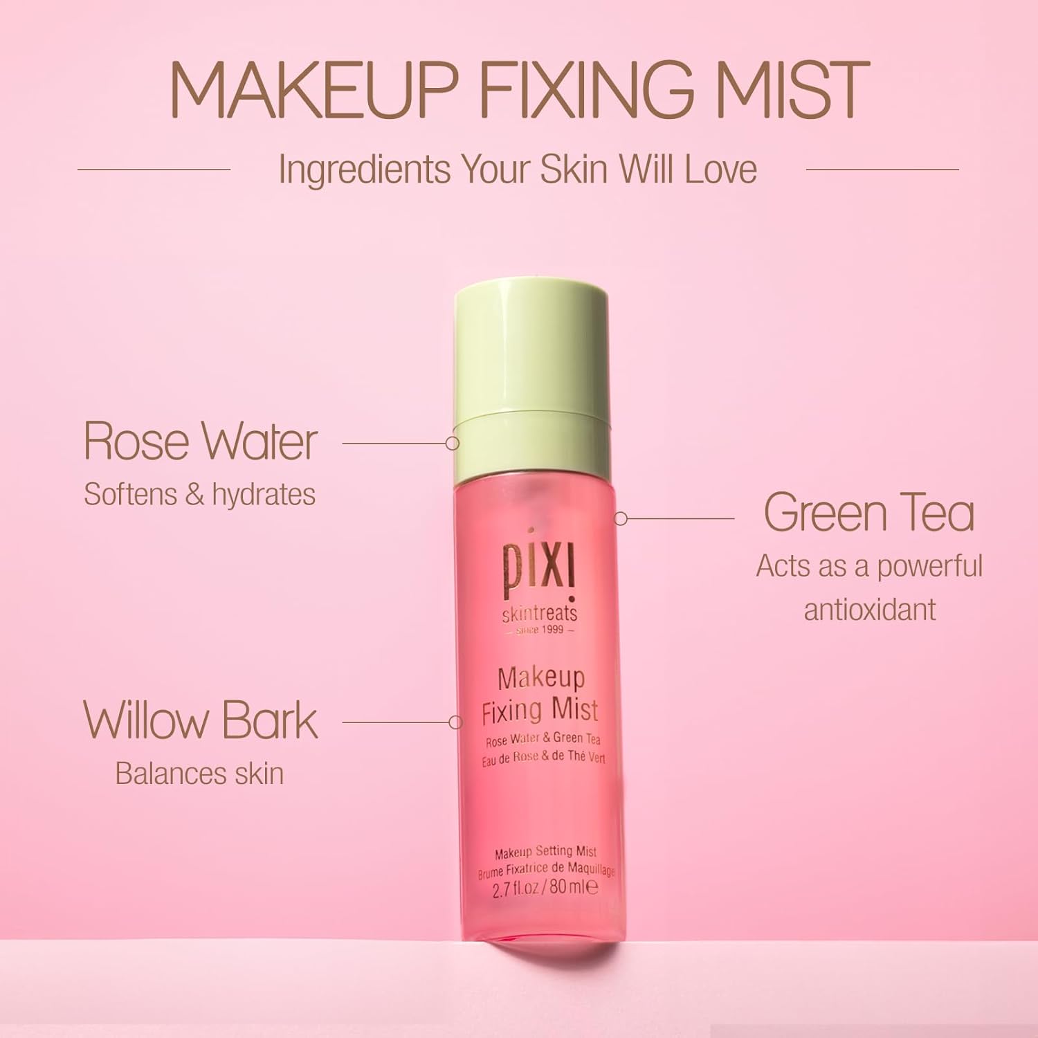 Pixi Rose Glow Mist fixer 80ml