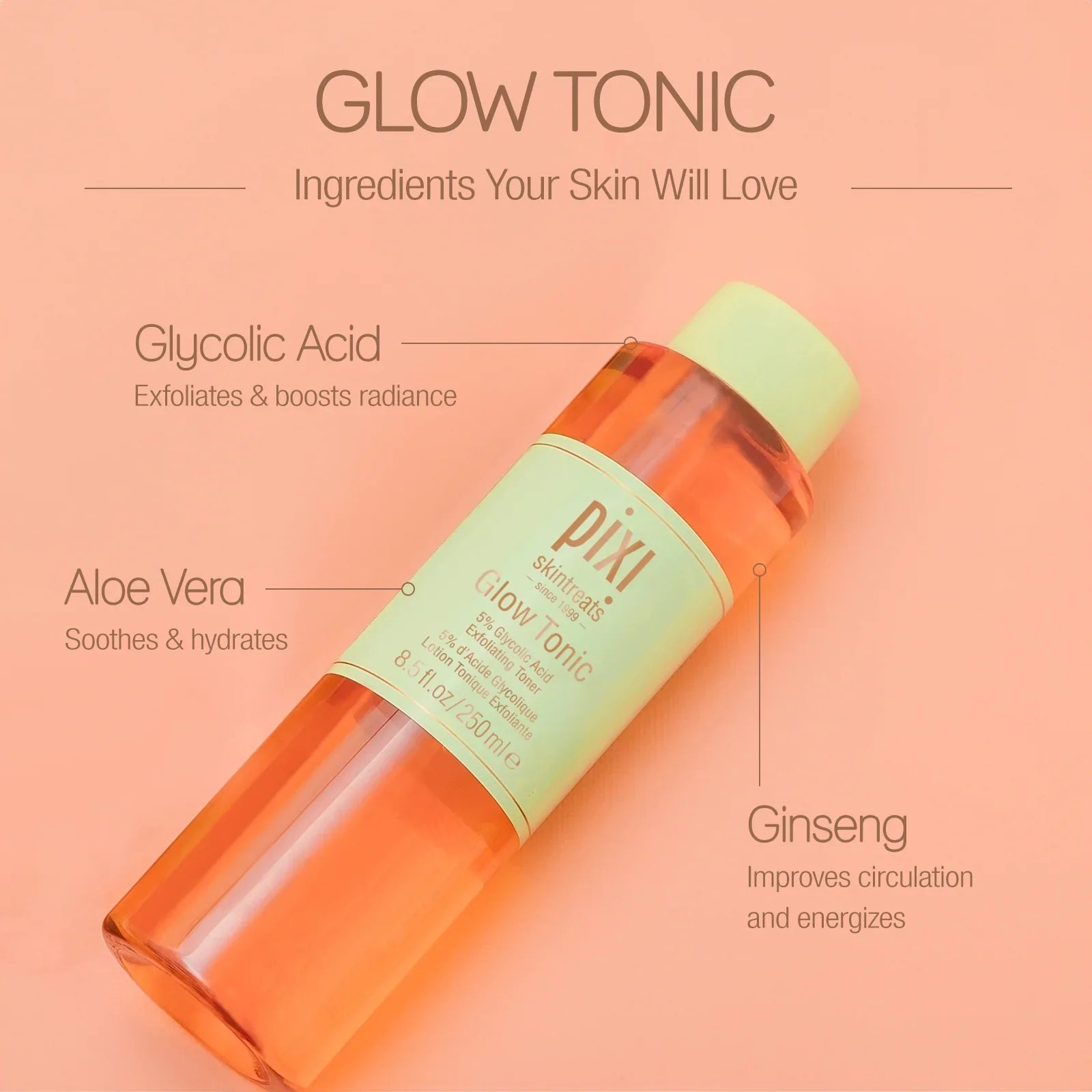 Pixi Vitamin-C Tonic Brightening & Soothing Facial Toner 250ml