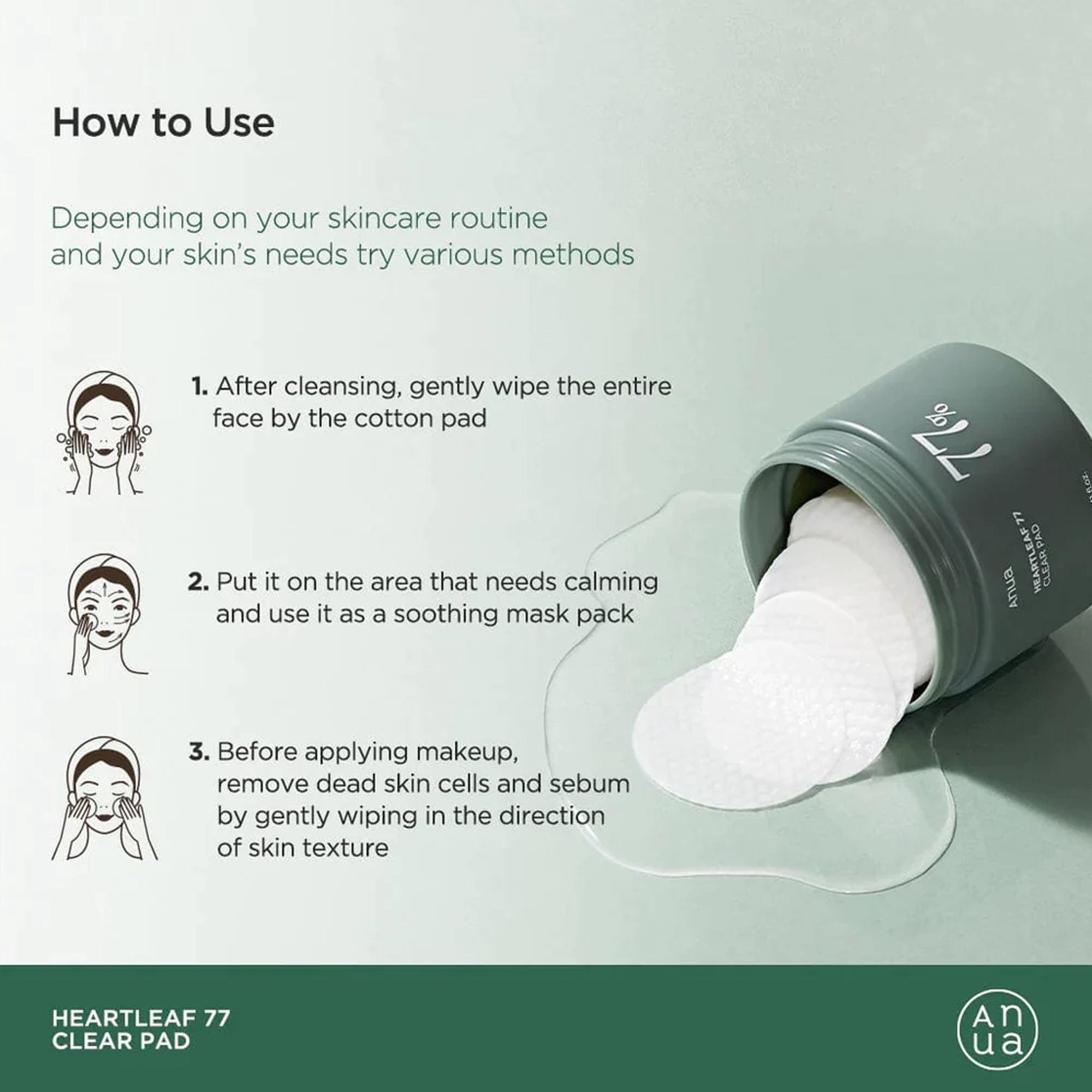 Anua Heartleaf 77% Clear Pad 160ml